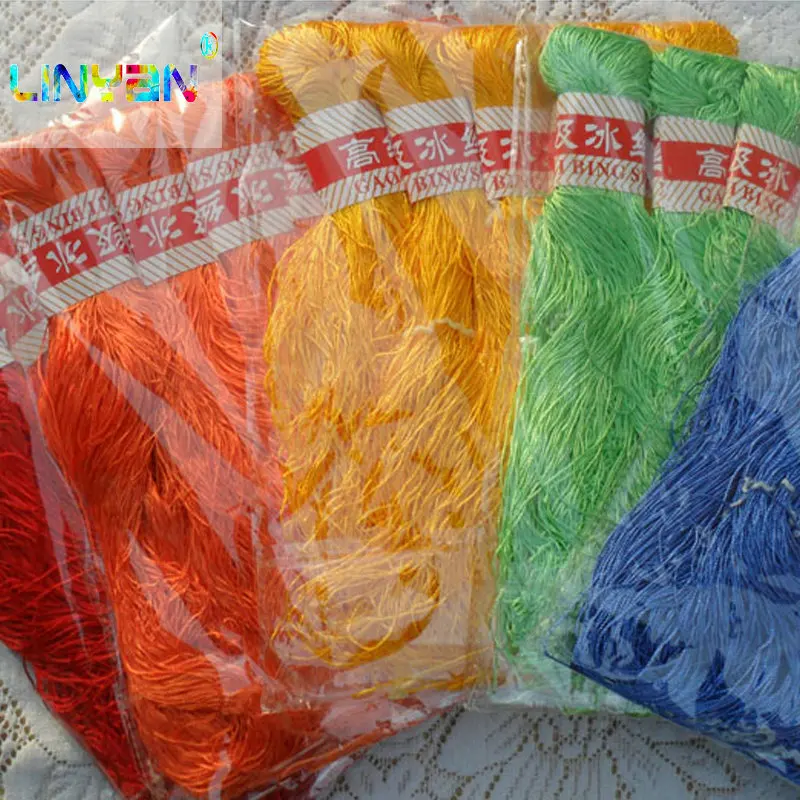 2 pieces*40g Summer ice silk baby crochet knitted Knitwear Hand Knitting Baby Yarn For &amp Crocheting Scarf Hat DIY t3 | Дом и сад