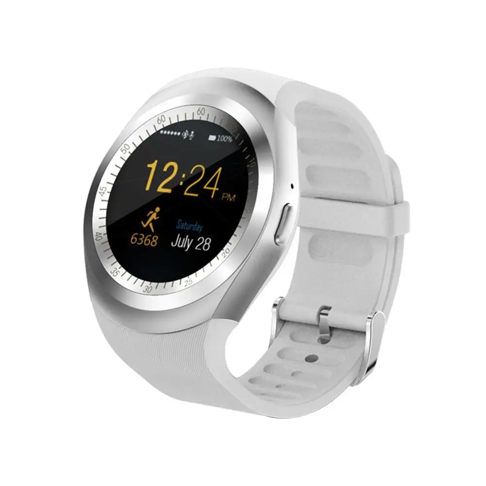 Bluetooth Y1 умные часы Relogio Android SmartWatch телефонный звонок GSM Sim Удаленная камера