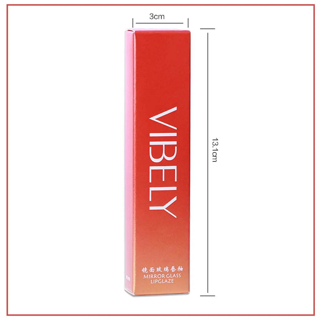 Оптовая продажа VIBELY зеркальный сексуальный Жидкий блеск для губ долговечный