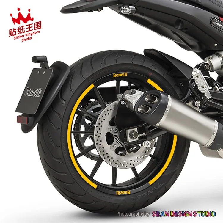 Колесные наклейки для Benelli BN 300 600 Leoncino 500 TNT899 светоотражающие полосы на обод