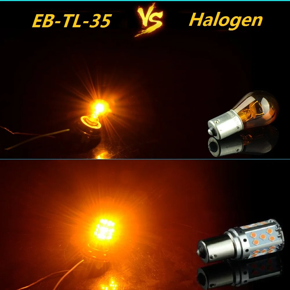 YM E-Bright 20 шт. 1156 P21W BA15S PY21W BAU15S LED Canbus 3030 35 светодиодный s поворотники автомобиля без