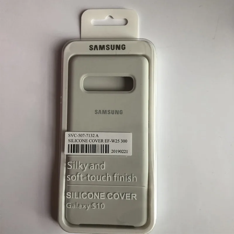 Жидкий силиконовый чехол samsung Galaxy S10 Plus, шелковистый мягкий на ощупь защитный чехол на заднюю панель для samsung S10+ S10E box