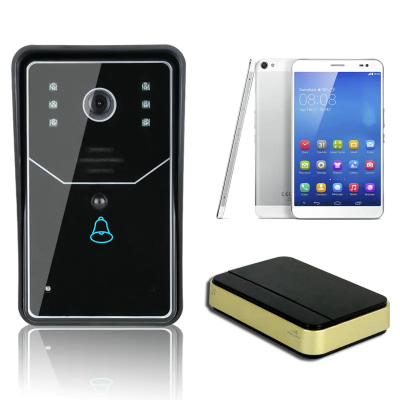Беспроводной Wi Fi видеовизуальный дверной звонок Домофон для фотографий|doorbell