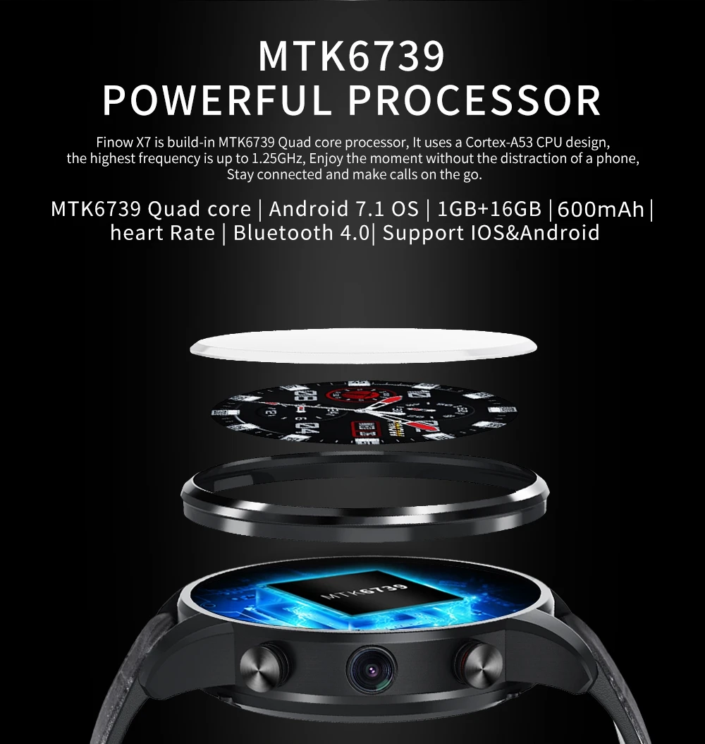 Новые умные часы Android 7,1 Ram 1 ГБ/Rom 16 ГБ, часы 4G Bluetooth для Andorid/IOS PK Huwei Mi I4 pro, умные часы