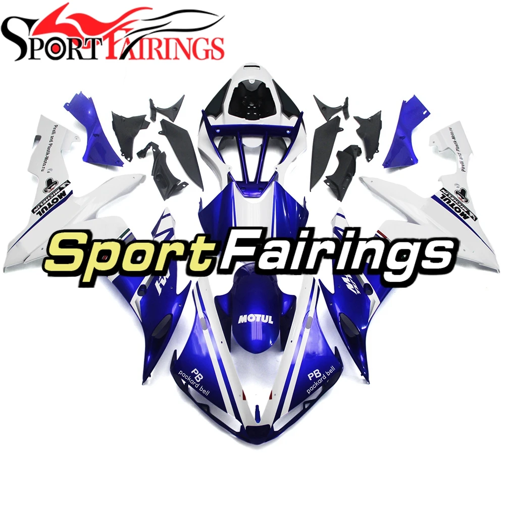 ABS Пластик Mortorcycle тела комплекты для Yamaha YZF1000 R1 2004 2005 2006 04 05 06 сине-белые мотоциклов Обтекатели или кузовов корпусов