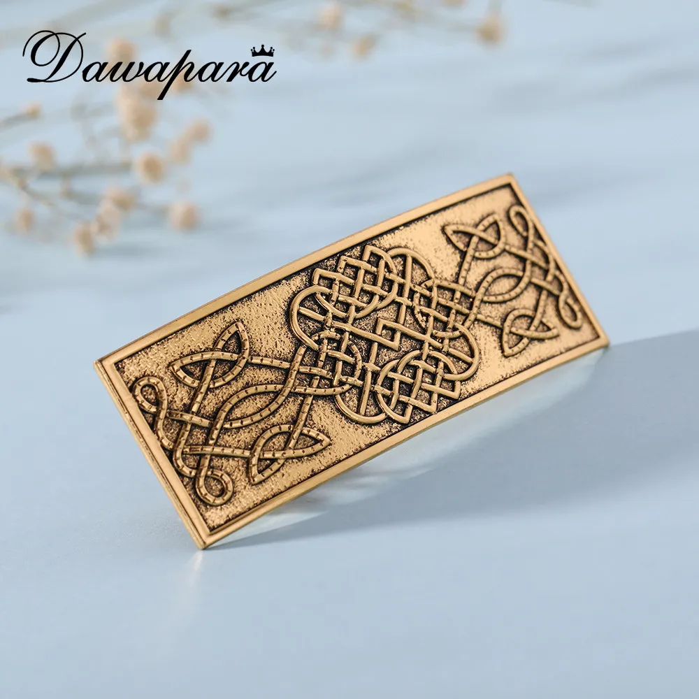 Dawapara Gold Color Irish Knot Hair Clips For Women New Vintage Accessories Christmas Gifts HCCLIP10042-2 | Украшения и