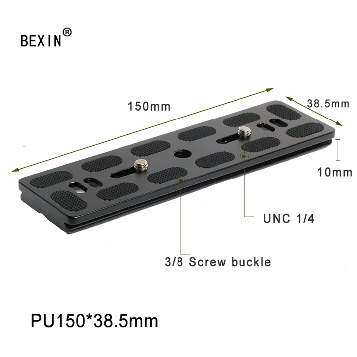 pu150x38.5 Пластина быстрого крепления для камеры пластина быстрого крепления пластина для штатива 38,5 мм адаптер быстрого крепления PU пластина для dslr тренога для камеры с шаровой головкой - Цвет: pu150x38.5