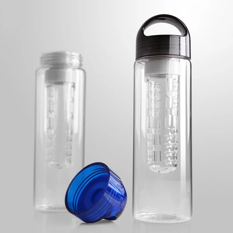 Пластиковая бутылка для воды с инфузером фруктов фильтром герметичная