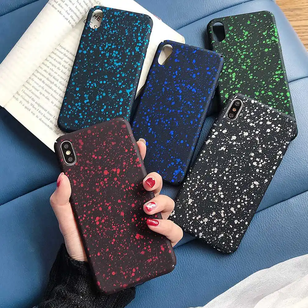 Жесткий чехол KISSCASE Spot для iPhone 7 XR XS Max X Funda 5S 5 6 Plus 6S 8 Capinha |