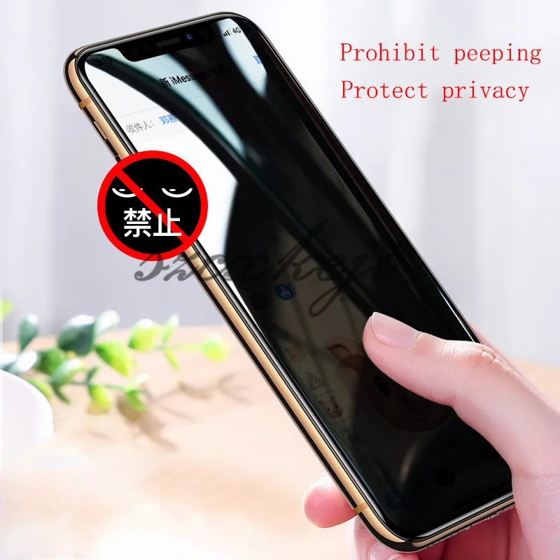 9H полное закаленное стекло для iPhone Xs Max XR X пленка анти-писк Защитная пленка для экрана, защита для iPhone X XR стекло