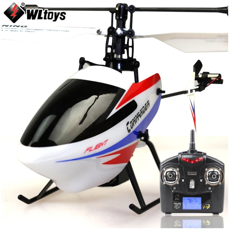 С двумя батареями) WLtoys V911-Pro(V911-2) 4CH RC вертолет с гироскопом 2,4 ГГц электрическая игрушка для детей RTF