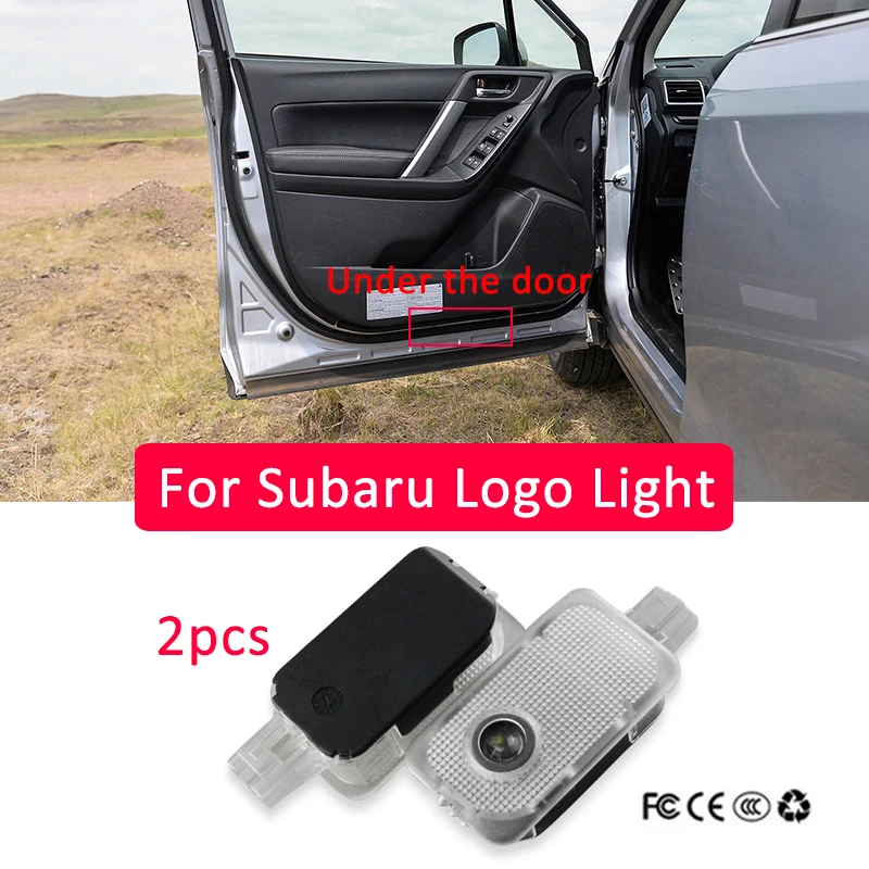 2X для Subaru Forester Outback Legacy XV Impreza Tribeca Led логотип на дверь автомобиля лазерный проектор