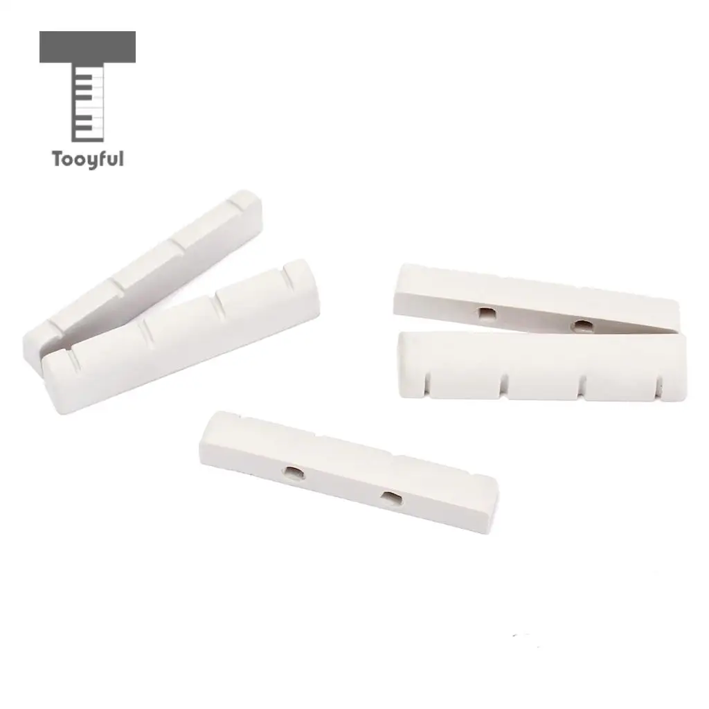 Tooyful 5 комплектов POM гитара струна мост седло гайка щелевая для коробки сигары