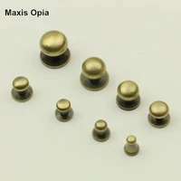 50 pieceslot antique brass rond shape metal rivets with screws hooks ornament lightweight organizers metal rivets wholesale