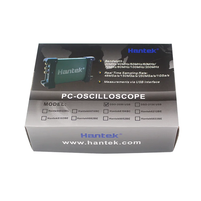 Новый Hantek DSO2090 PC USB осциллограф 2 цифровых канала 40 МГц полоса пропускания 100MSa/s
