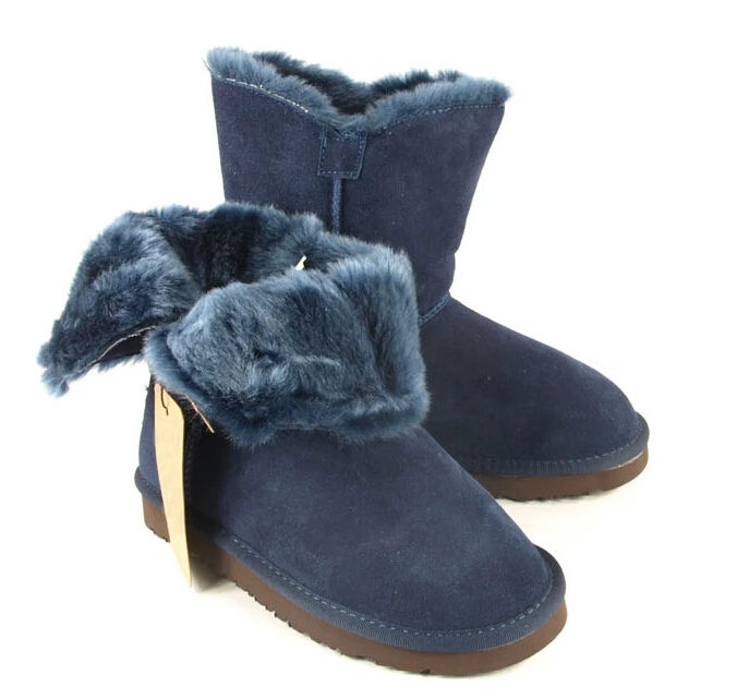 New Fashion women's one bailey button real leather snow boots Australia classic tall shoes 5803 With gift | Обувь