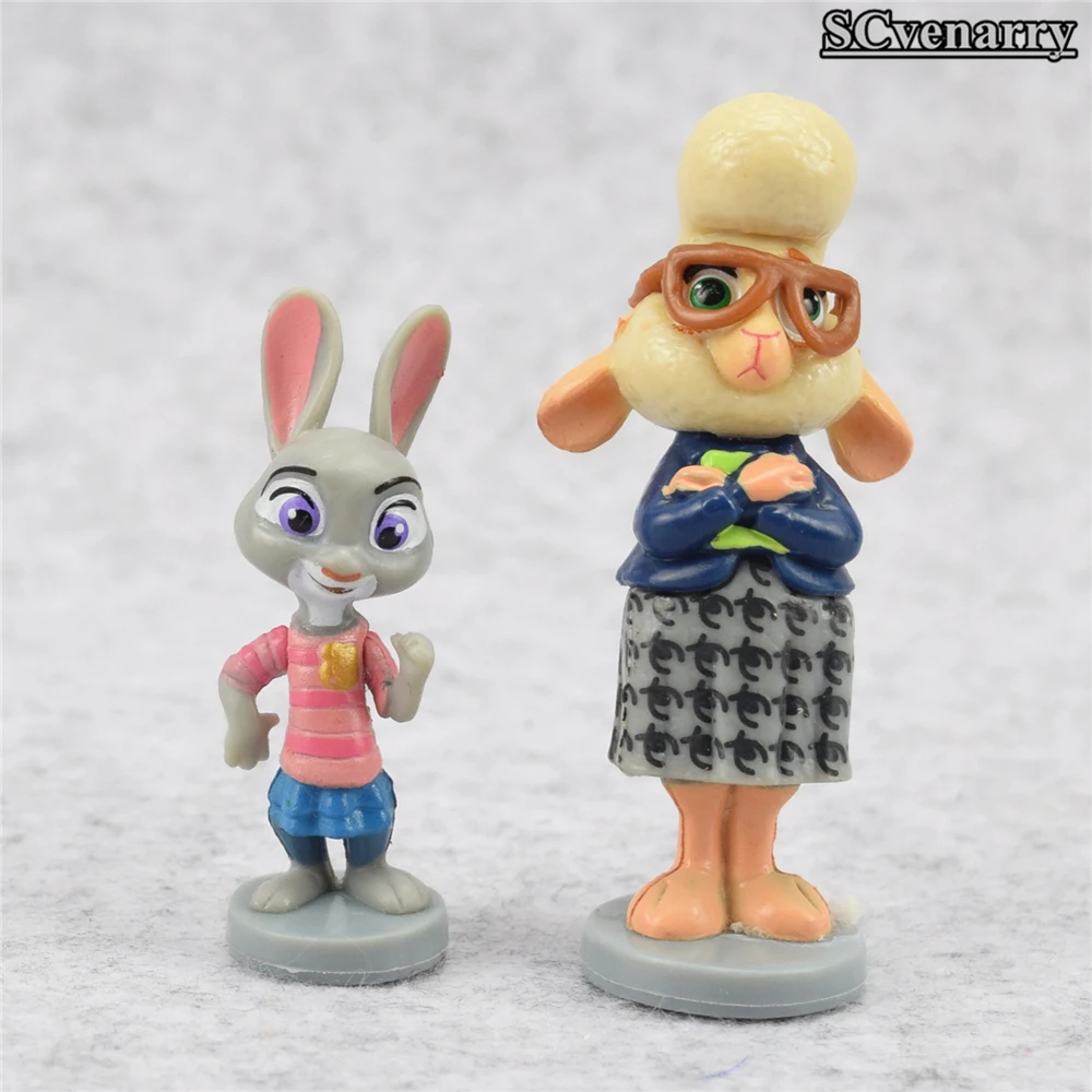 Новый мультфильм зверополис Утопия модели Лис Ник Джуди кролик ПВХ фигурка