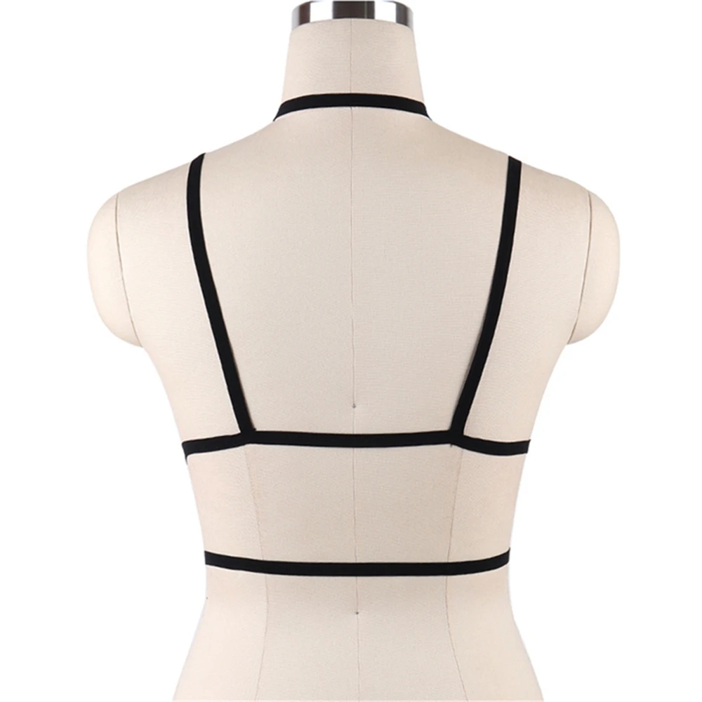 Женский кружевной бюстгальтер с эластичным поясом черный ажурный Бралетт бюстье