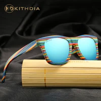 kithdia 100 handmade wooden sunglasses cute design for men women gafas de sol steampunk cool sun glasses with wooden box