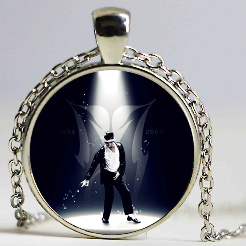 Майкл Джексон кулон ожерелье dingyi 2016 новое панк из стекла Длинные ожерелья для