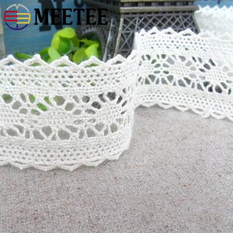 Meetee 30 ярдов/партия 2 6 см трикотажная блестящая кружевная ткань мягкая украшение