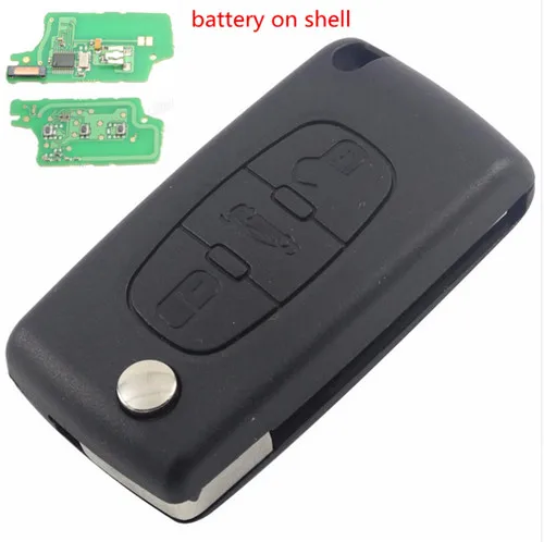 Car key 433mhz 3 Button Flip Remote Key id46 pcf7936 chip 0536 model HU83 blade for Peugeot | Автомобили и мотоциклы