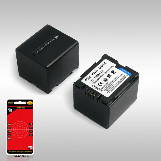 

Camera Battery Replace For PANASONIC DU14/VBD140/DZ-BP14S Fit For NVGS10/GS25/GS26/GS27/GS28/GS29/GS30/GS31/GS33 7.2V 1400mAh