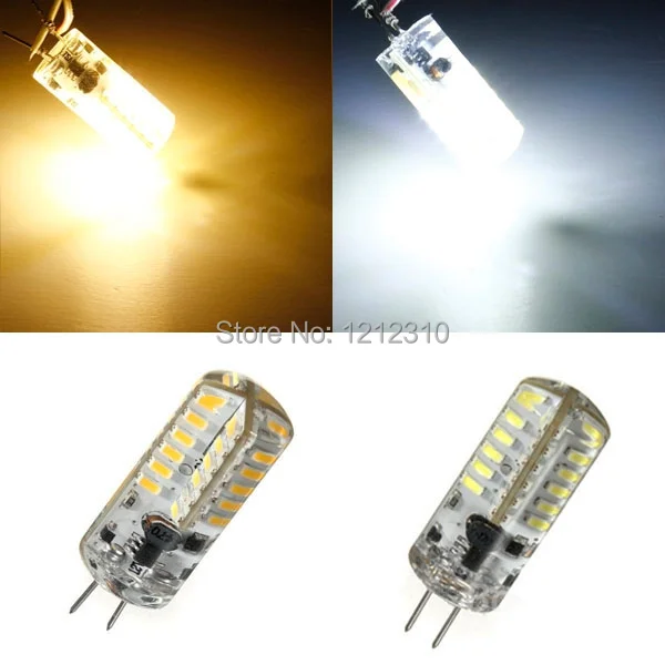 Силиконосветодиодный Светодиодная лампа G4 SMD3014 12 В постоянного тока 6 Вт