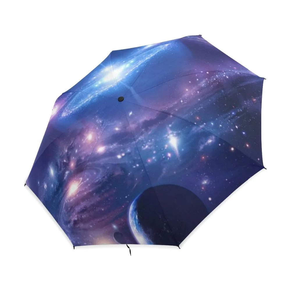 Новый подарок Космический зонтик Галактики Nebula Cloud на заказ складной для
