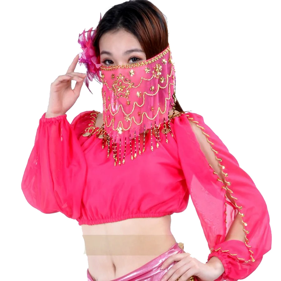 Лидер продаж! Высоко-Класс живота Танцы вуаль 9 цветов вентилятор для