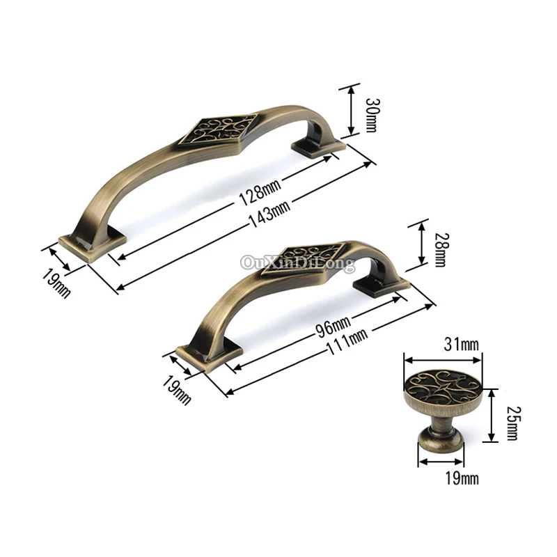 Топ Дизайн 2 шт Европейский Изысканный резной кухонный шкаф дверная ручка ручки