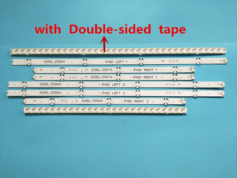 

48pcs x 49" LED Backlight Strips for LG 49" TV V16 ART13 6916L-2586/2587/2588/2589A FHD L/R