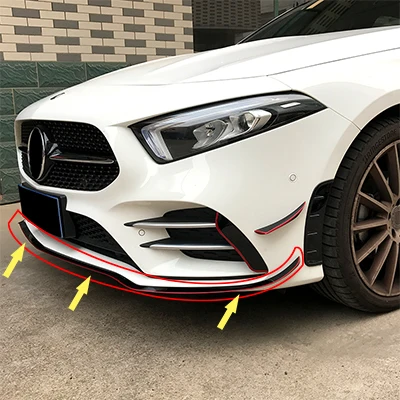 Для Mercedes Benz A Class W177 V177 A180 A200 A220 A250 спортивные наклейки переднего бампера отделка крыла крышка аксессуары автомобильный Стайлинг - Название цвета: Down stickers