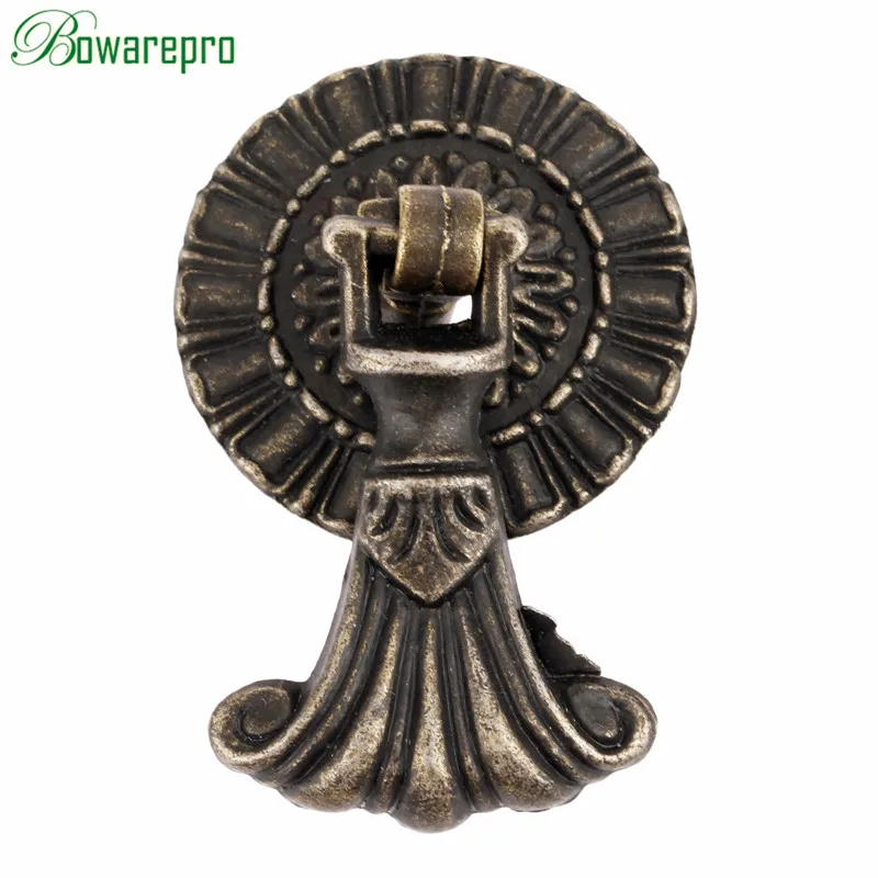 

bowarepro 1Pc Zinc Alloy Handle Antique Drawer Knobs Kitchen Cabinet Drawer Cupboard Door Handles Pull Furniture Knob Fittings