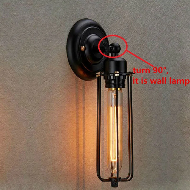 Винтажный промышленный настенный светильник Эдисона в стиле лофт домашний