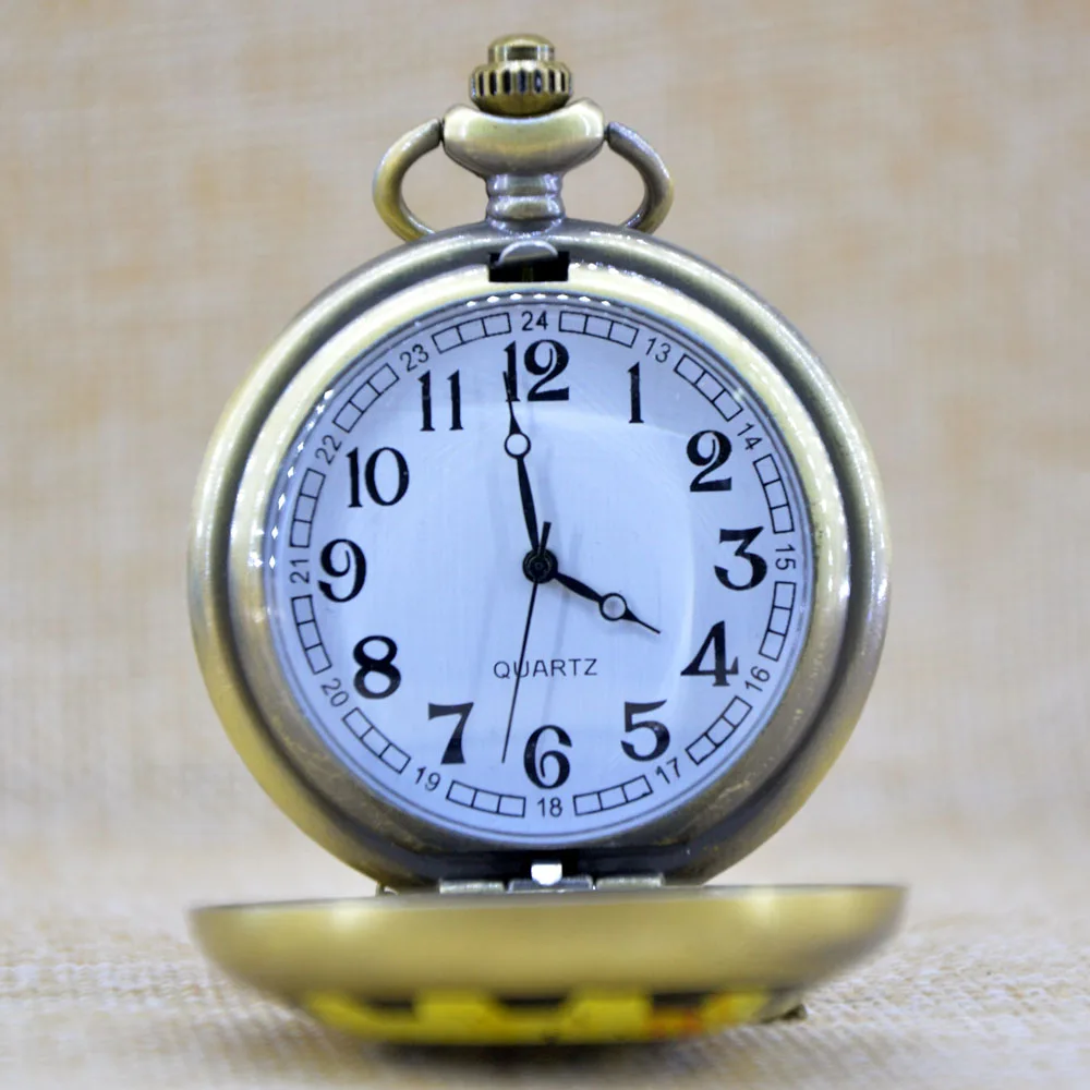 New Arrivals Bronze 111 Steampunk Quartz Pocket Watch Analog Pendant Necklace Mens Womens &amp Fob Watches Gifts Big | Наручные часы