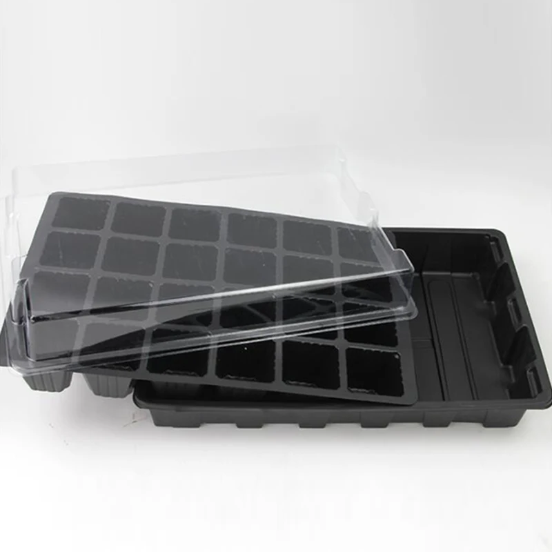 3 шт./компл. черный Пластик коробка для рассады влажности клонирования лоток