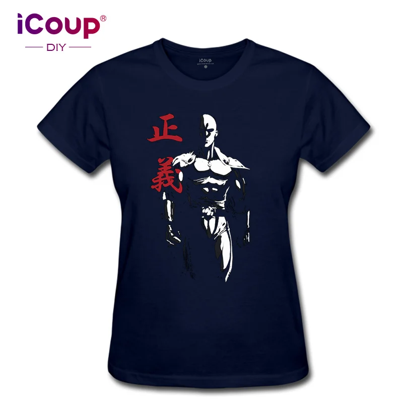 ICoup Women's One Punch Man 100% хлопок короткий рукав | Женская одежда