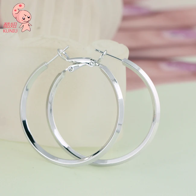 40 мм Гладкий обруч серьги ювелирные изделия|hoop earrings|earrings hoop earringshoop earrings jewelry |