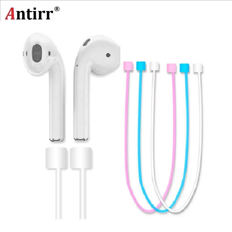 Наушники ремешок для Apple Airpods шнурок с петельками чтобы не потерять силиконовый