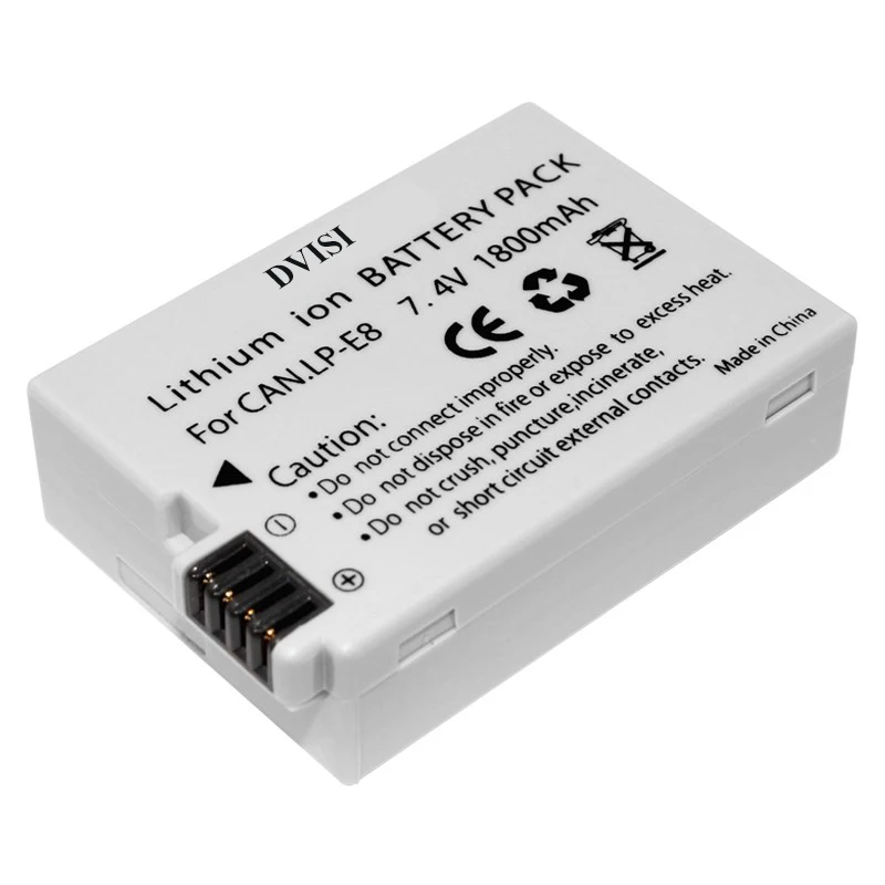 2 шт. LPE8 LP E8 батарея с USB двойным зарядным устройством для Canon EOS 550D 600D 650D 700D Rebel T2i T3i