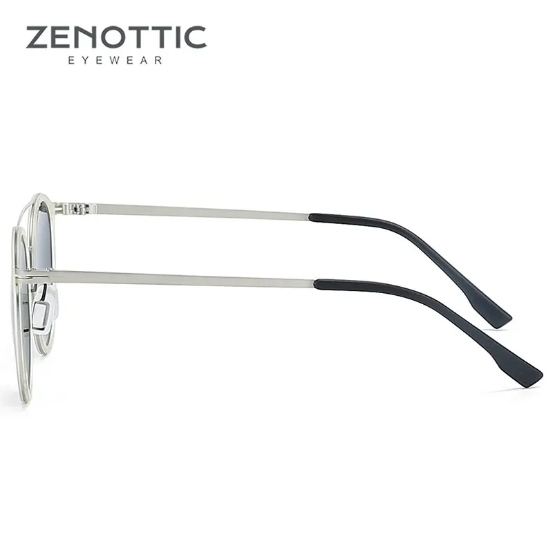 Поляризационные солнцезащитные очки из ZENOTTIC сплава для женщин, круглый светильник, модные солнцезащитные очки UV400, мужские фирменные дизайнерские очки Polaroid, новинка BT6300
