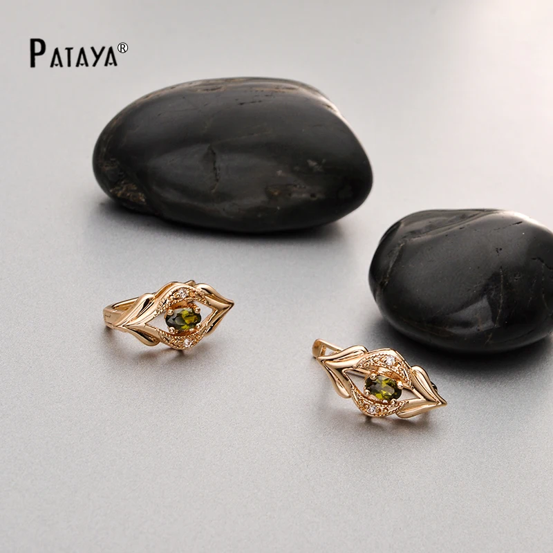 Женские серьги-капельки PATAYA романтичные серьги из розового золота цвета