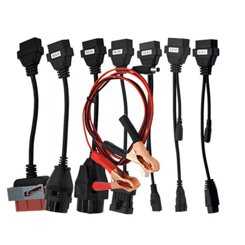 VD DS150E CDP 8 шт. полный набор автомобильных кабелей + кабели для грузовиков vd tcs cdp pro