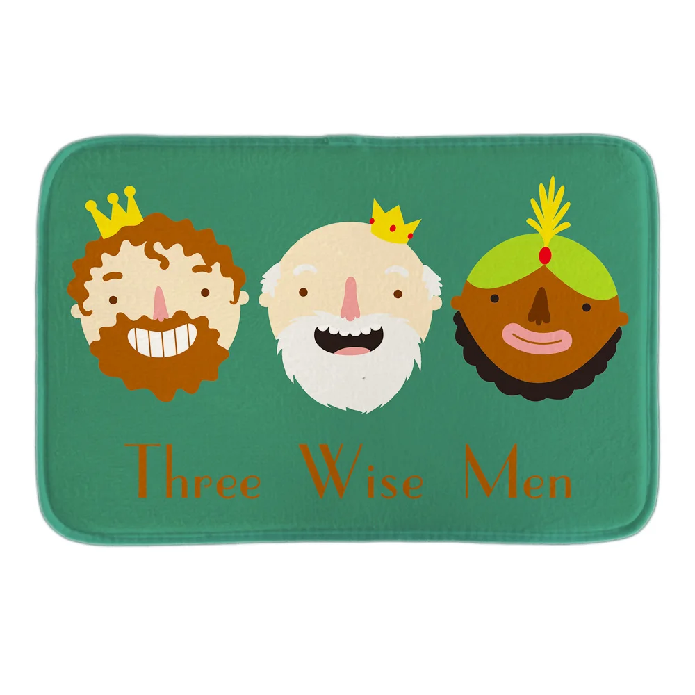 Декоративный Напольный коврик Three Wise Men с принтом мягкий напольный для детской