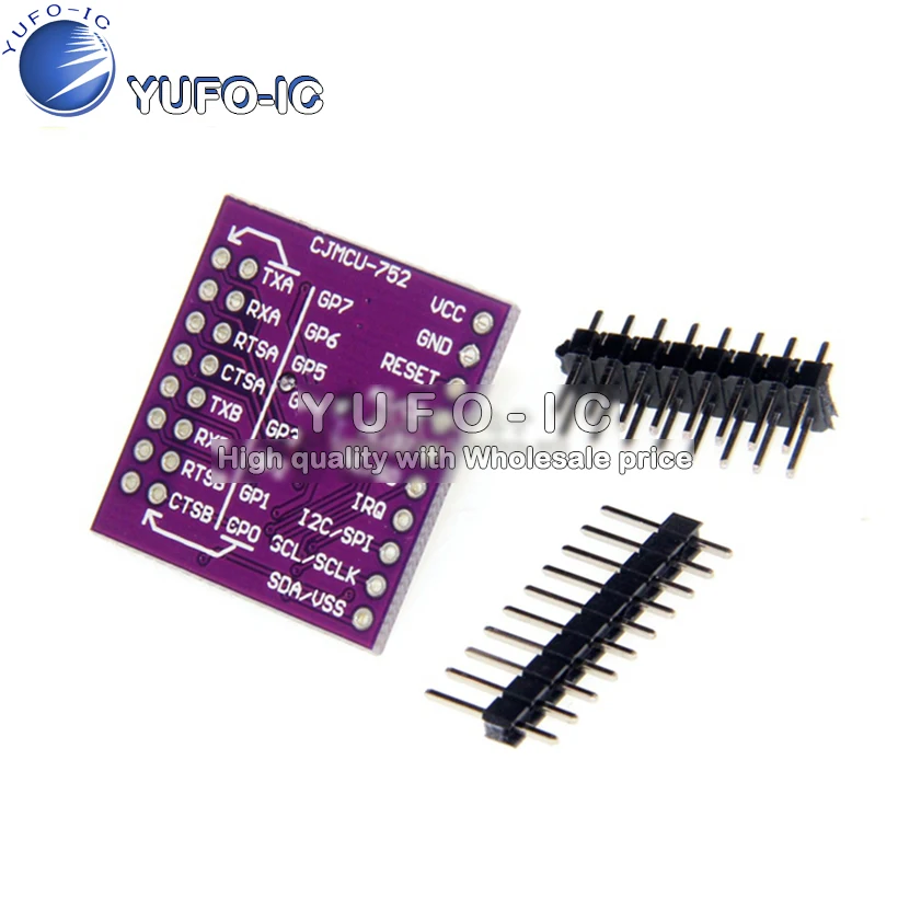 Интерфейс шины MCU-752 SC16IS752 I2C/SPI для двухканального модуля преобразования UART |