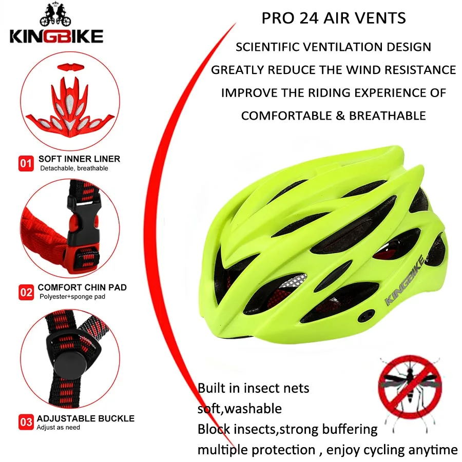Велосипедный шлем KINGBIKE Сверхлегкий дышащий титановый для горного велосипеда MTB с