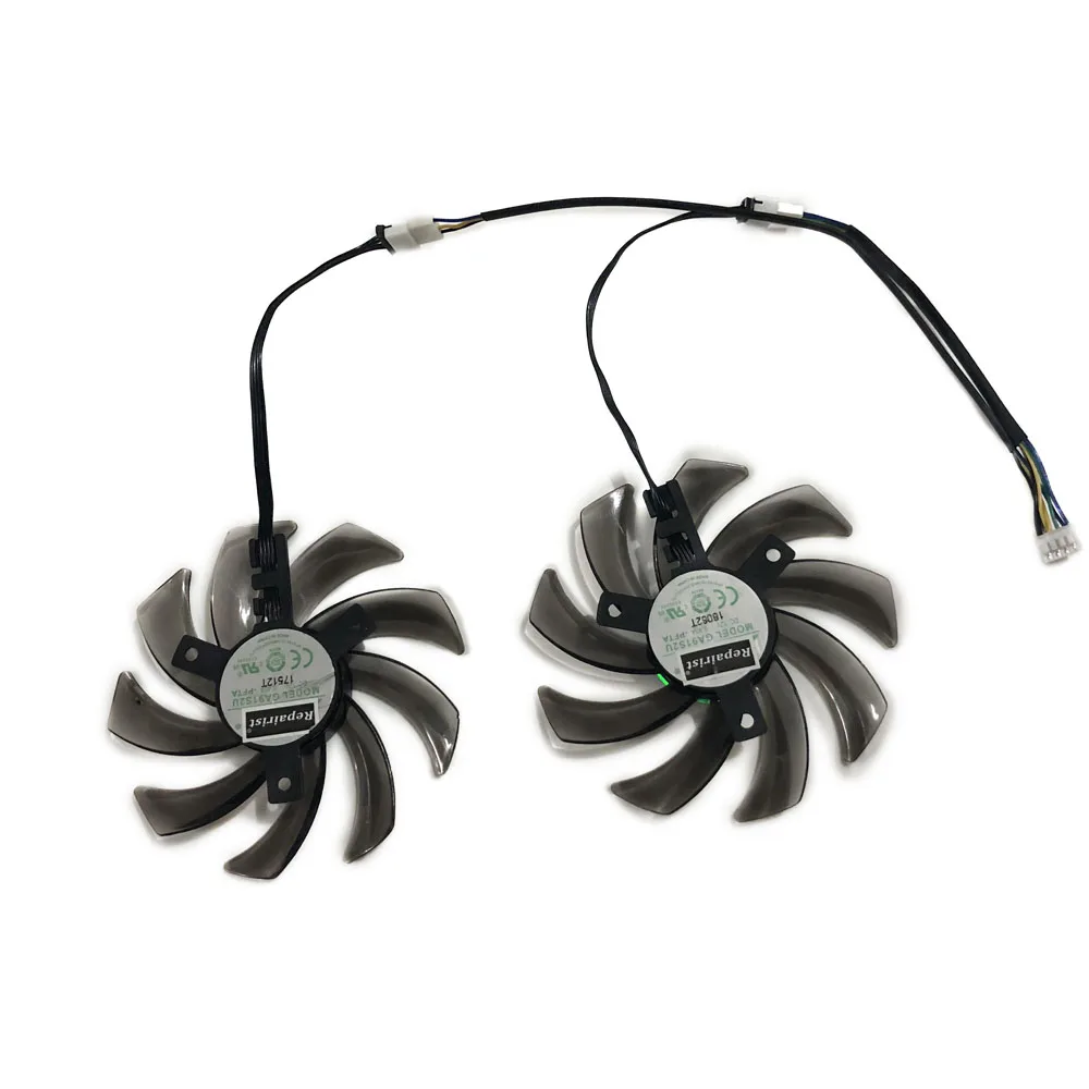 2Pcs/Set вентилятор для видеокарты Холодильник видеокарта cmp 30hx fan gtx 1070 palit