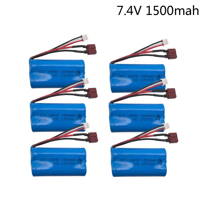 7,4 V 1500mAh высокоразрядный 15c 18650 2S 12428 RC модель автомобиля самолета вертолета 7,4 V литиевые батареи - Цвет: Белый