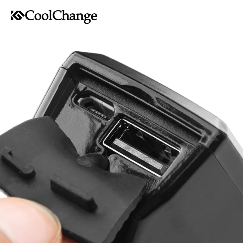 Водонепроницаемый велосипедный светильник CoolChange на солнечной батарее USB